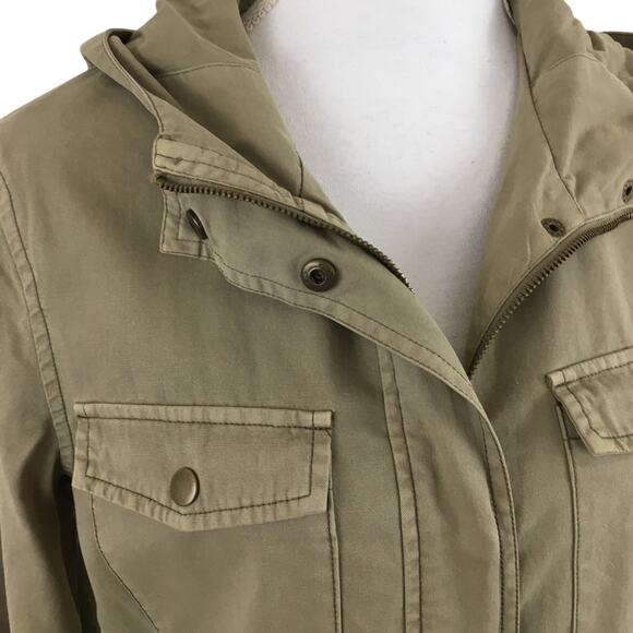 Forever 21 Hoodie Utility Jacket 100% Cotton Size Small - Picture 3 of 8